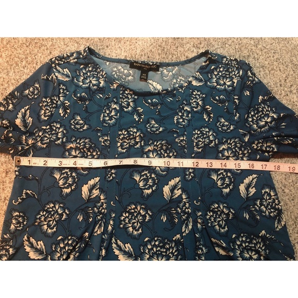 Banana Republic Turquoise Floral Blouse - Picture 5 of 8